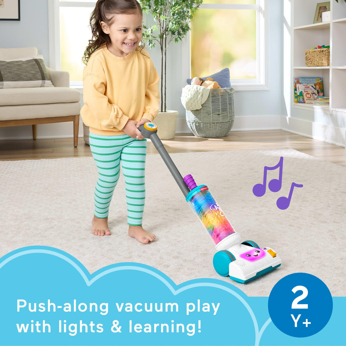 Fisher-Price Laugh & Learn 2-in-1 Vacuum with Duster