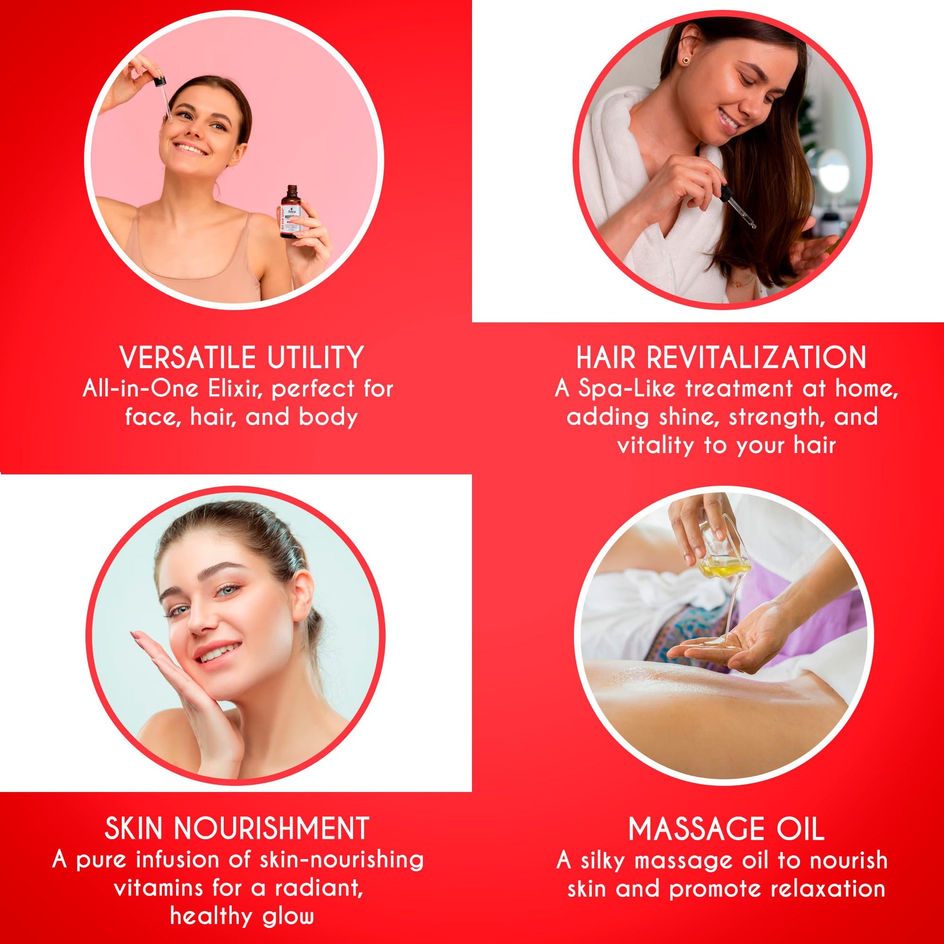 Kanzy Rosehip Oil for Face 120ml - Cold-Pressed Rosehip Oil for Skin, Hair, Nails & Body | Vegan & Cruelty-Free Moisturizing Oil for Daily Use - Available at All In One Marketplace Canada