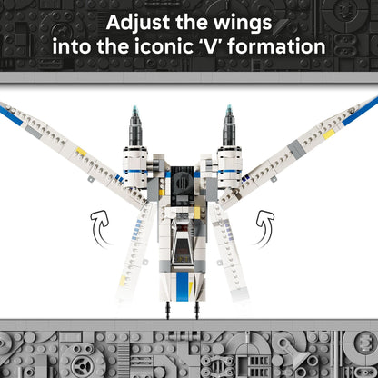 LEGO Star Wars Rebel U-Wing Starfighter Building Set - Includes Cassian Andor, Dedra Meero and K-2SO - Model Action Toy for Andor Fans - Birthday Gift Idea for Boys, Girls, Kids, Ages 8+ - 75399 LEGO