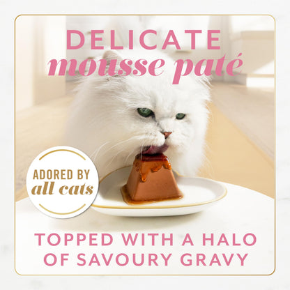 Fancy Feast Gems Wet Cat Food, Mousse Pâté with Salmon 57g (2 Pack x 8)