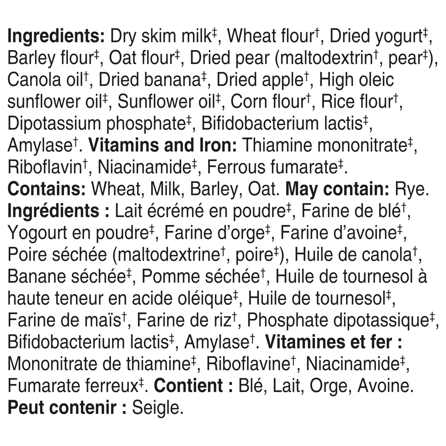 Gerber Stage 3 Multigrain Yogurt Apple Pear Banana Cereal, 8+ Months, 227g (6-Pack)