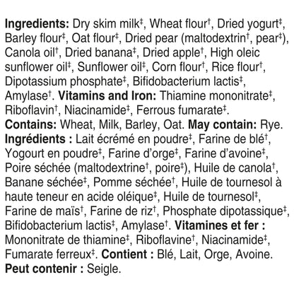 Gerber Stage 3 Multigrain Yogurt Apple Pear Banana Cereal, 8+ Months, 227g (6-Pack)