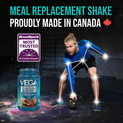 Vega Premium All-in-One Nutrition Protein Powder – 20g Plant-Based Vegan Protein, Vitamins & Probiotics, Mocha, 836g (20 Servings) 🍁 All In One Marketplace Canada