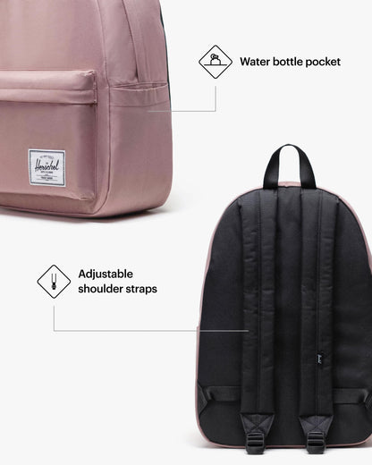 Herschel Classic Backpack, Unisex, Ash Rose, Mod XL - 25L
