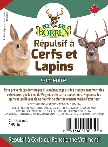 Bobbex Deer & Rabbit Repellent 0.95 Liter Concentrate Bobbex