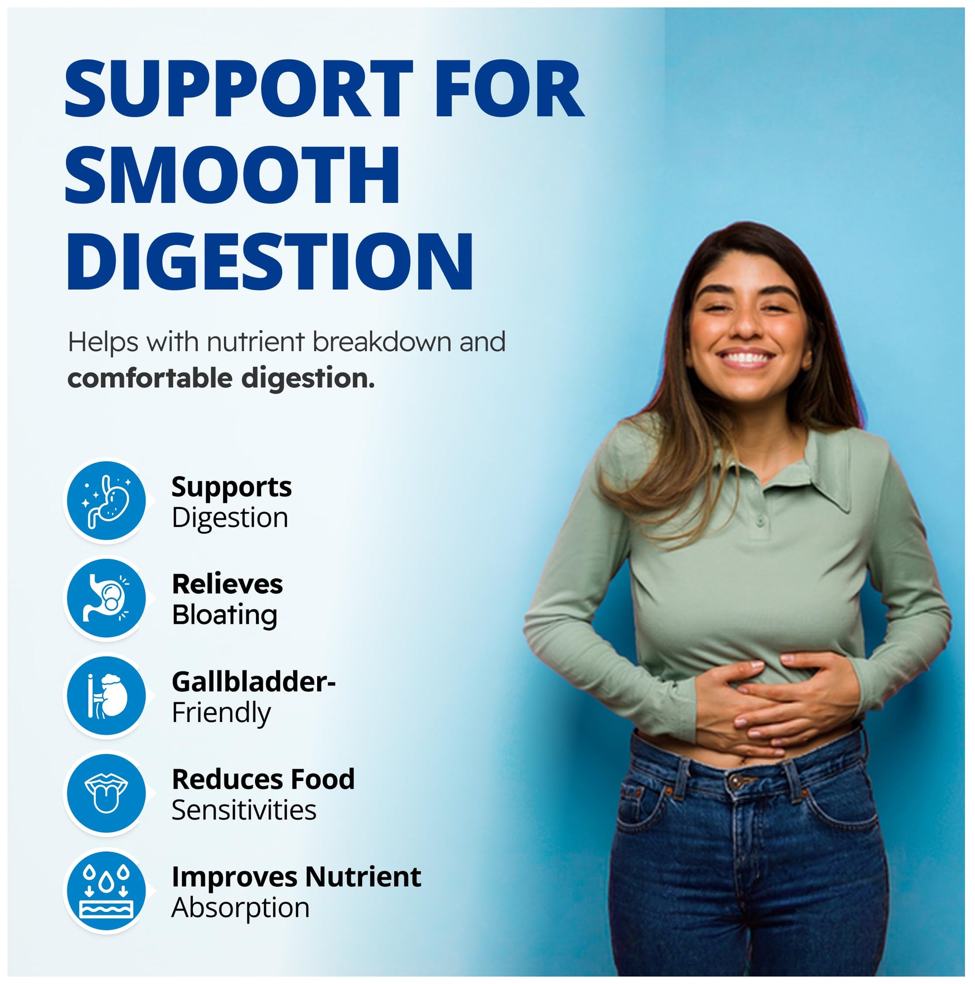 CanPrev - Digestive Enzymes Supplement, 90 Capsules 30-Day Supply - Full Spectrum of 11 Digestive Enzymes for Stomach Gas, Digestion, Indigestion and Bloating Relief - Helps Break Down Proteins - Available at All In One Marketplace Canada
