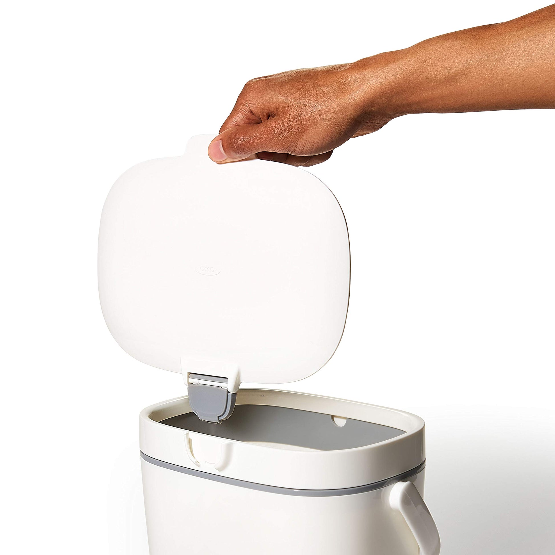 NEW OXO Good Grips Easy-Clean Compost Bin, White, 1.75 GAL/6.62 L OXO