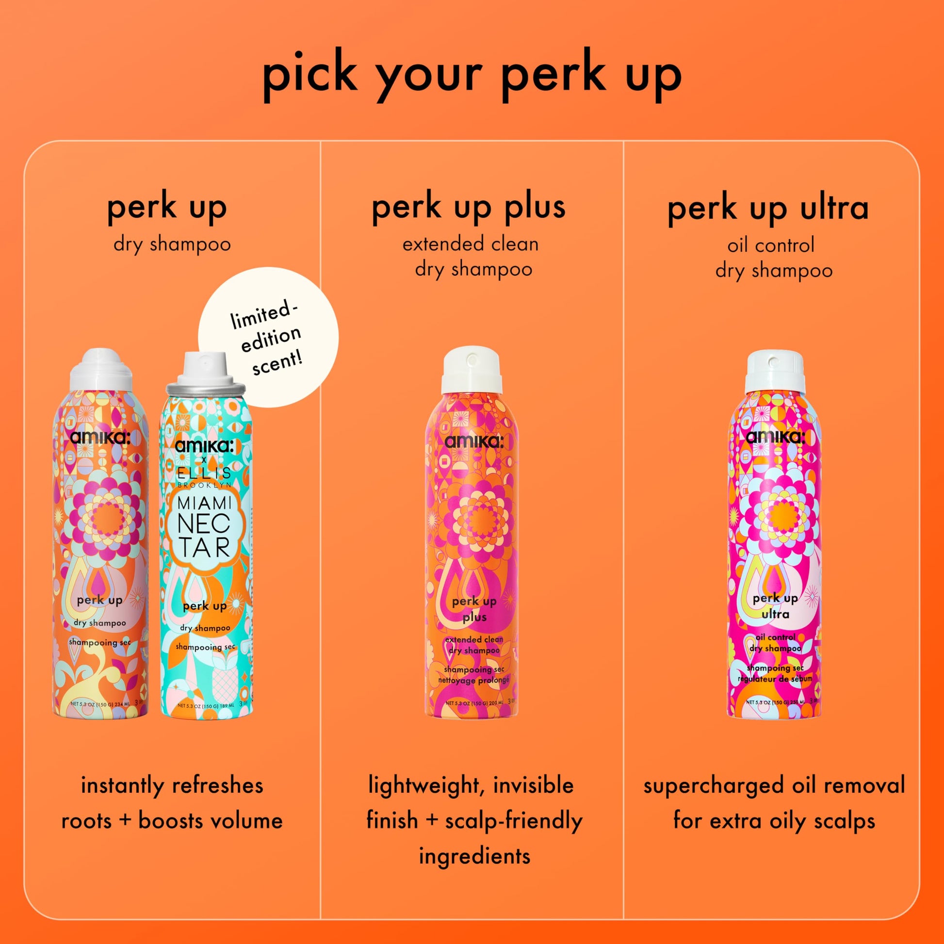 amika PERK UP Dry Shampoo, 5.3 oz - Available at All In One Marketplace Canada