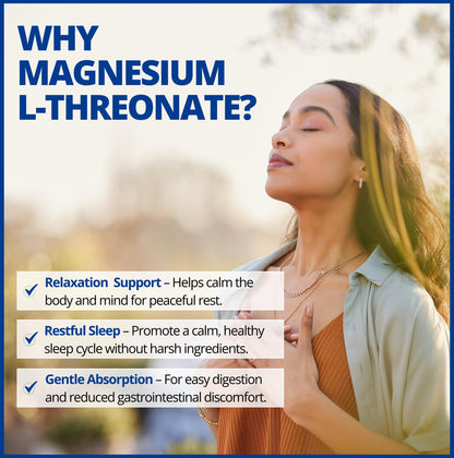 CanPrev Magnesium L-Threonate 50mg, 120 Capsules 120-Day Supply - Optimal Absorption Formula for Improve Sleep, Muscle Function, Maintain Healthy Electrolyte Balance - Vegan, Non-GMO and Gluten-Free - Available at All In One Marketplace Canada