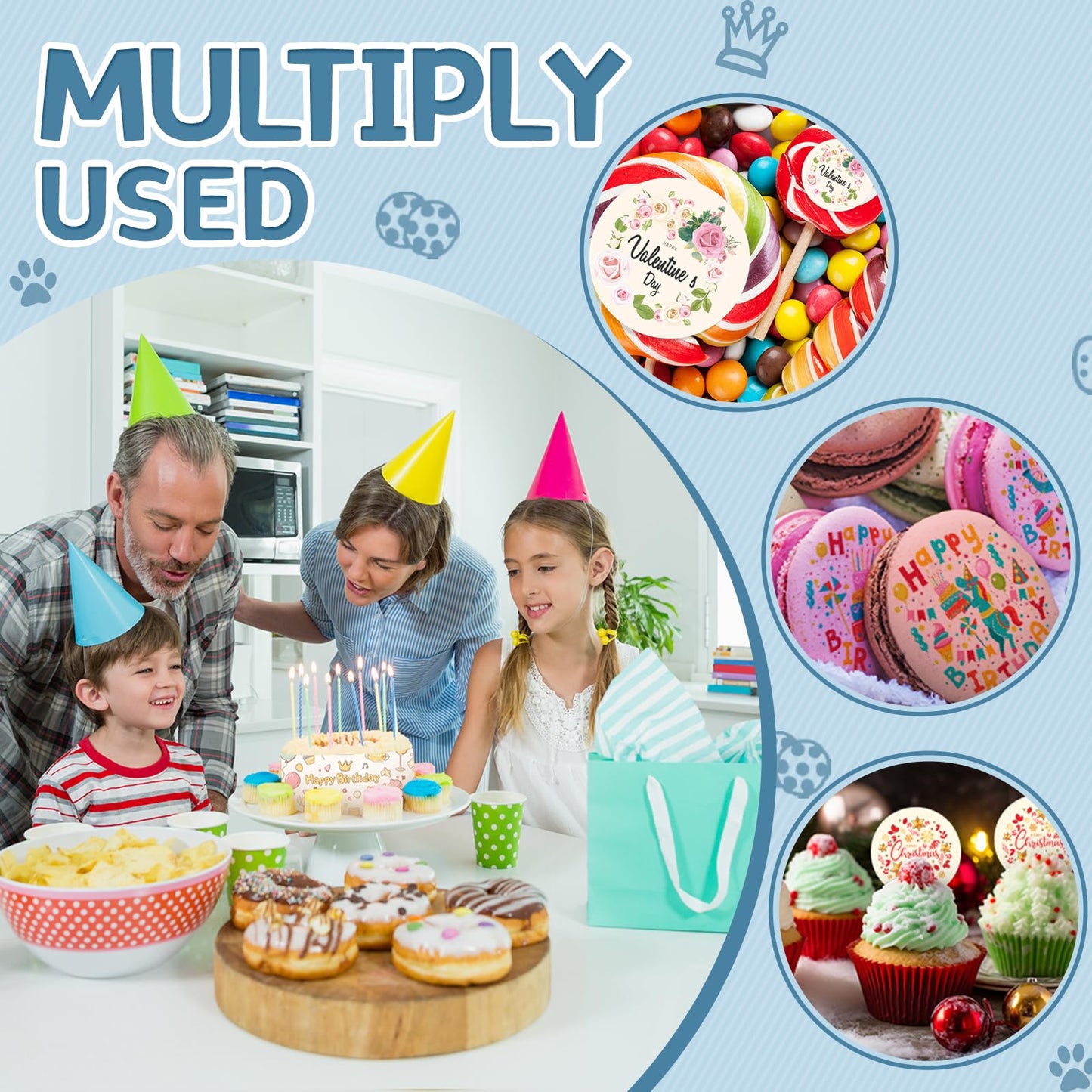 FUTEBO Edible Paper A4 (25 Sheets) - Frosting Sheets for Cake & Cupcake Printing