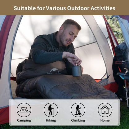 Naturehike Mummy Backpacking Sleeping Bag for Cold Weather, Winter Camping Sleeping Bag for Adults, Cotton Comfortable Sleeping Bag for Hiking,Climbing,Travelling 🍁 All In One Marketplace Canada