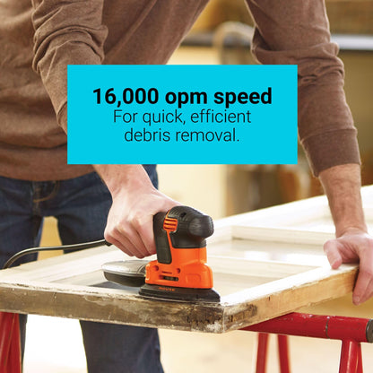 BLACK+DECKER MOUSE 1.2 Amp Electric Detail Sander (BDEMS600) - Available at All In One Marketplace Canada