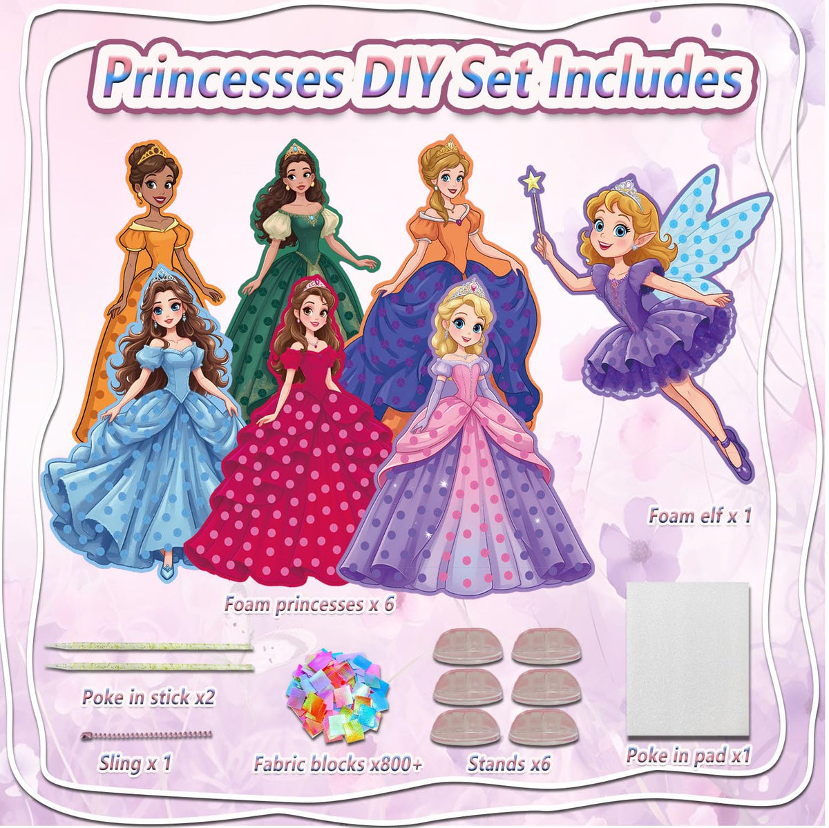 Poke in Art Kit for Kids - Magic Princess Craft Set Gift for Kids 🍁 All In One Marketplace Canada