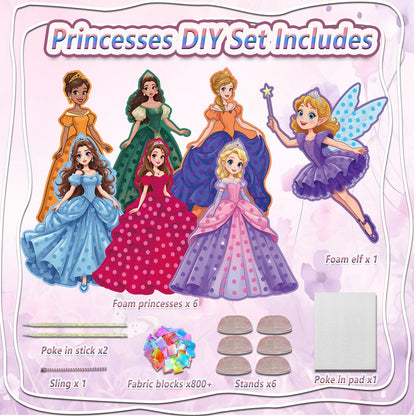 Poke in Art Kit for Kids - Magic Princess Craft Set Gift for Kids 🍁 All In One Marketplace Canada
