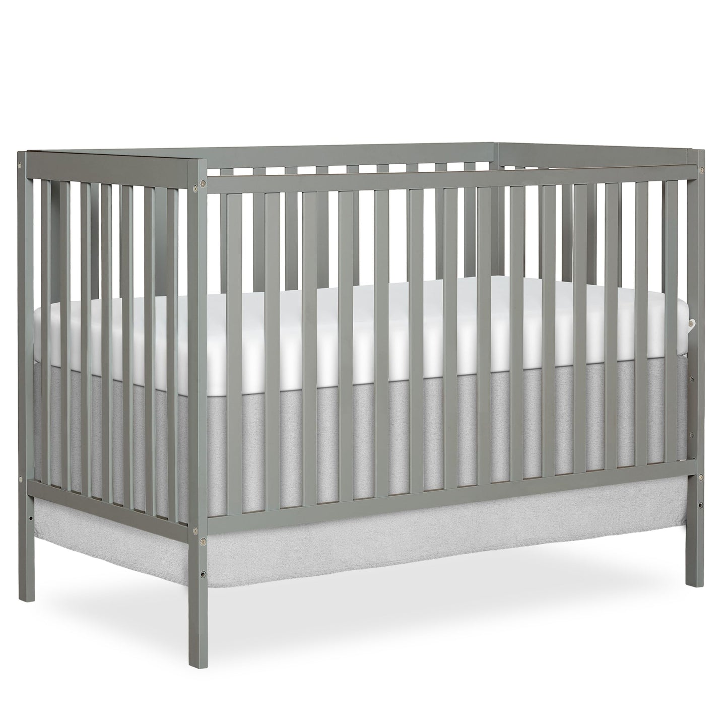 Dream On Me Synergy 5-in-1 Convertible Crib in Cool Grey, Greenguard Gold Certified, BSA Certified, 3 Mattress Height Settings, Classic Nursery Furniture 🍁 All In One Marketplace Canada