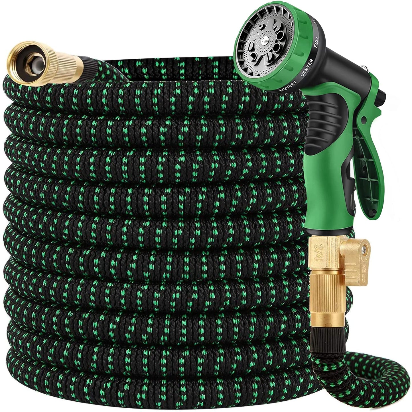 200 FT Garden Hose Expandable Hose - All New 2026 Flexible Water Hose with 10 Functions Spray Nozzle - Car Wash Hose with Solid Brass Connector, Leakproof Lightweight Expanding Pipe for Yard,Outdoor - Available at All In One Marketplace Canada