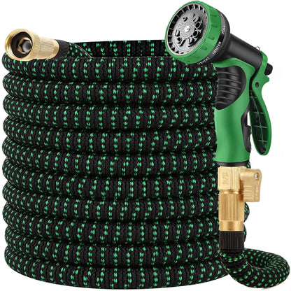 200 FT Garden Hose Expandable Hose - All New 2026 Flexible Water Hose with 10 Functions Spray Nozzle - Car Wash Hose with Solid Brass Connector, Leakproof Lightweight Expanding Pipe for Yard,Outdoor - Available at All In One Marketplace Canada