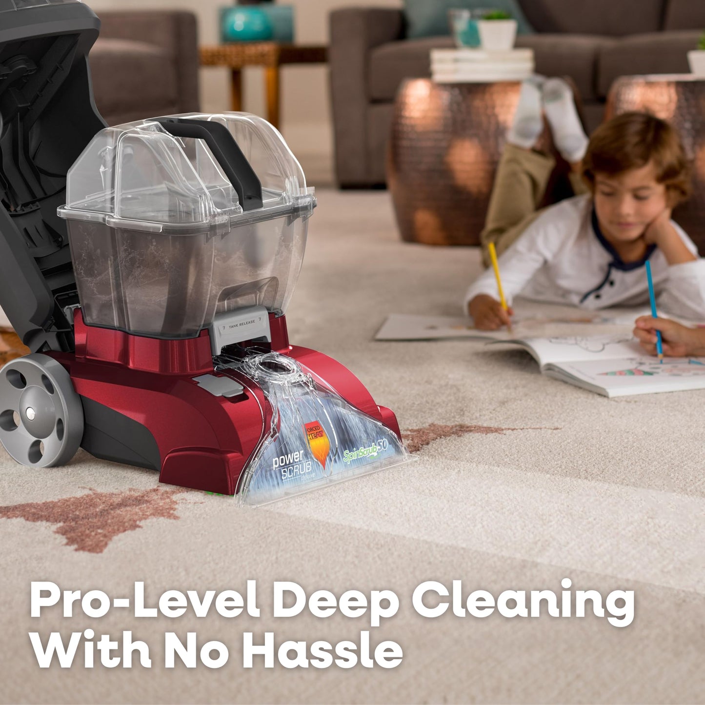Hoover PowerScrub Deluxe Carpet Cleaner, Deep Cleaning Carpet & Upholstery Shampooer with Multi‑Purpose Tools, FH50150NC