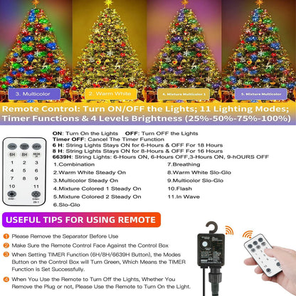 Tcamp 262FT 800 LED Color Changing Christmas Tree Lights Outdoor Indoor 🍁 All In One Marketplace Canada