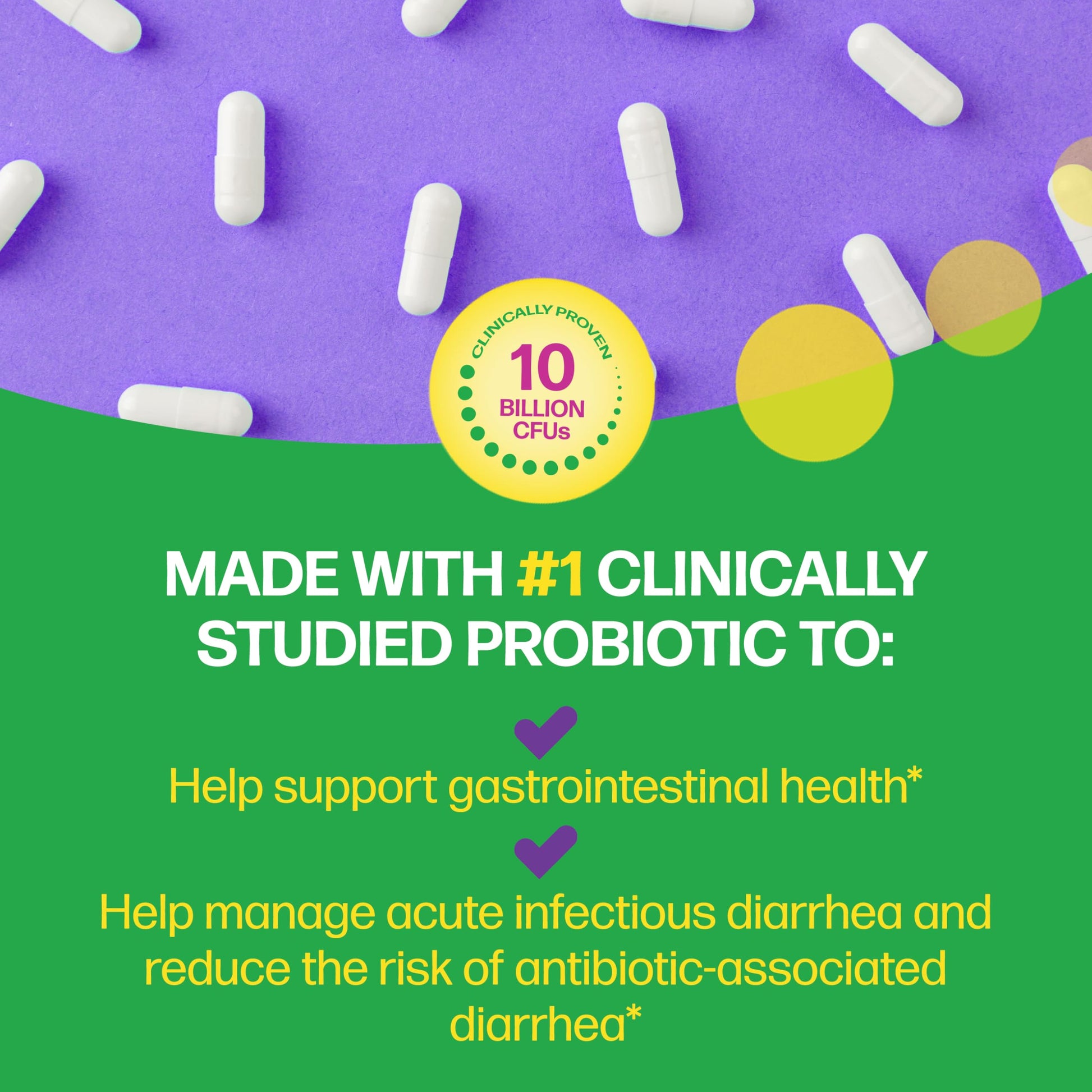 Culturelle Daily Digestive Health Daily Probiotic for Men and Women | With 100% Naturally Sourced Lactobacillus GG Strain †††††† | Pharmacist Recommended ††††† | Gluten Free and Vegan | 30 Count Capsules Culturelle