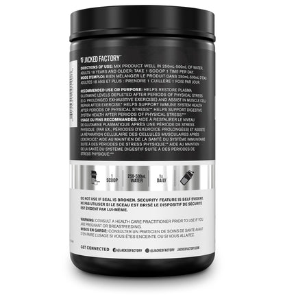 L-Glutamine Powder 500g, 100 Servings - Vegan Fermented L Glutamine for Post Workout Muscle Recovery, Immunity, Digestive Health - Tested & Trusted, No Artificial Fillers - Unflavored - Available at All In One Marketplace Canada