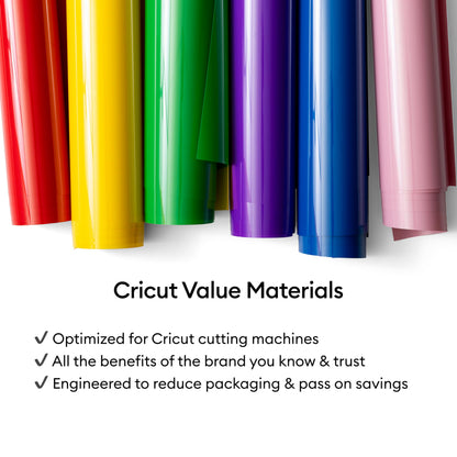Cricut® Value Iron-On - Black (12 in x 20 ft) - HTV Heat Transfer Vinyl Cricut