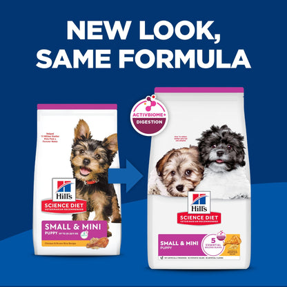 Hill's Science Diet Puppy Small & Mini Chicken & Brown Rice Recipe Dry Dog Food 2.04 kg Bag Hill's Science Diet