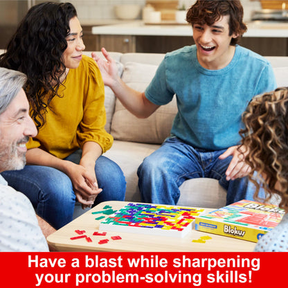 Mattel Games Blokus Strategy Board Game for Kids & Families with Color Blind Accessible Pieces & Just One Rule