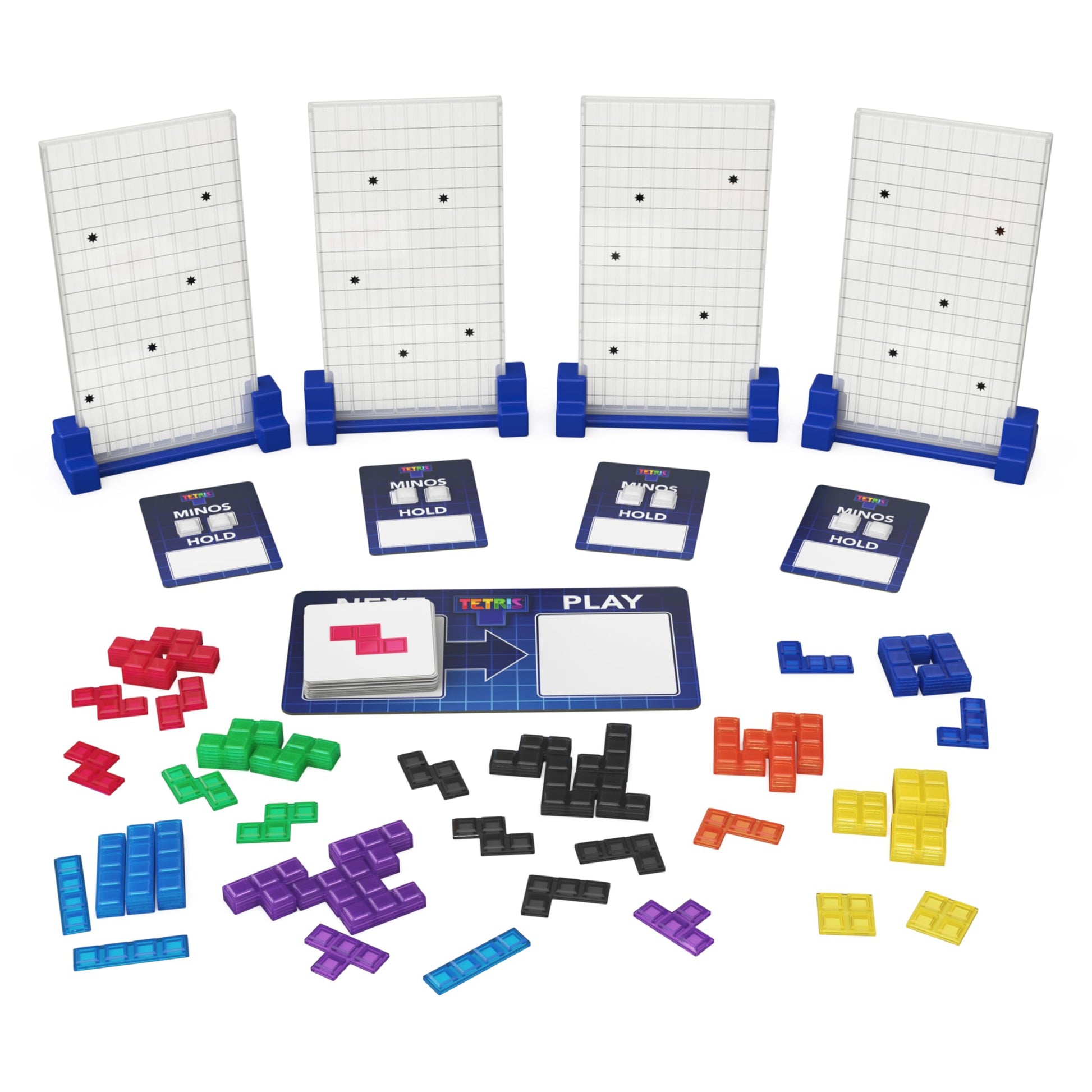 Spin Master Games, Tetris: The Board Game, Play the Classic Puzzle Game Tetris in Real Life, Multiplayer Head-to-Head Puzzle Challenge, 2-4 Players, for Ages 8 & Up Spin Master Games