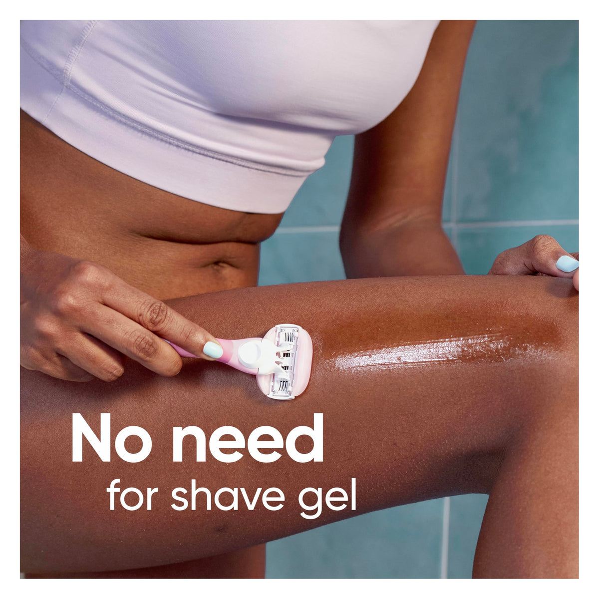 Gillette Venus ComfortGlide Womens Razor Blade Refills, 6 Count, White Tea Scented Gel Bar Protects Against Skin Irritation (Pack of 1)