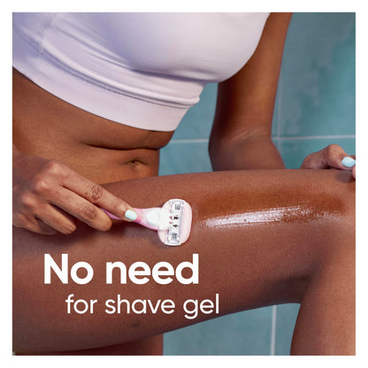 Gillette Venus ComfortGlide Womens Razor Blade Refills, 6 Count, White Tea Scented Gel Bar Protects Against Skin Irritation (Pack of 1)