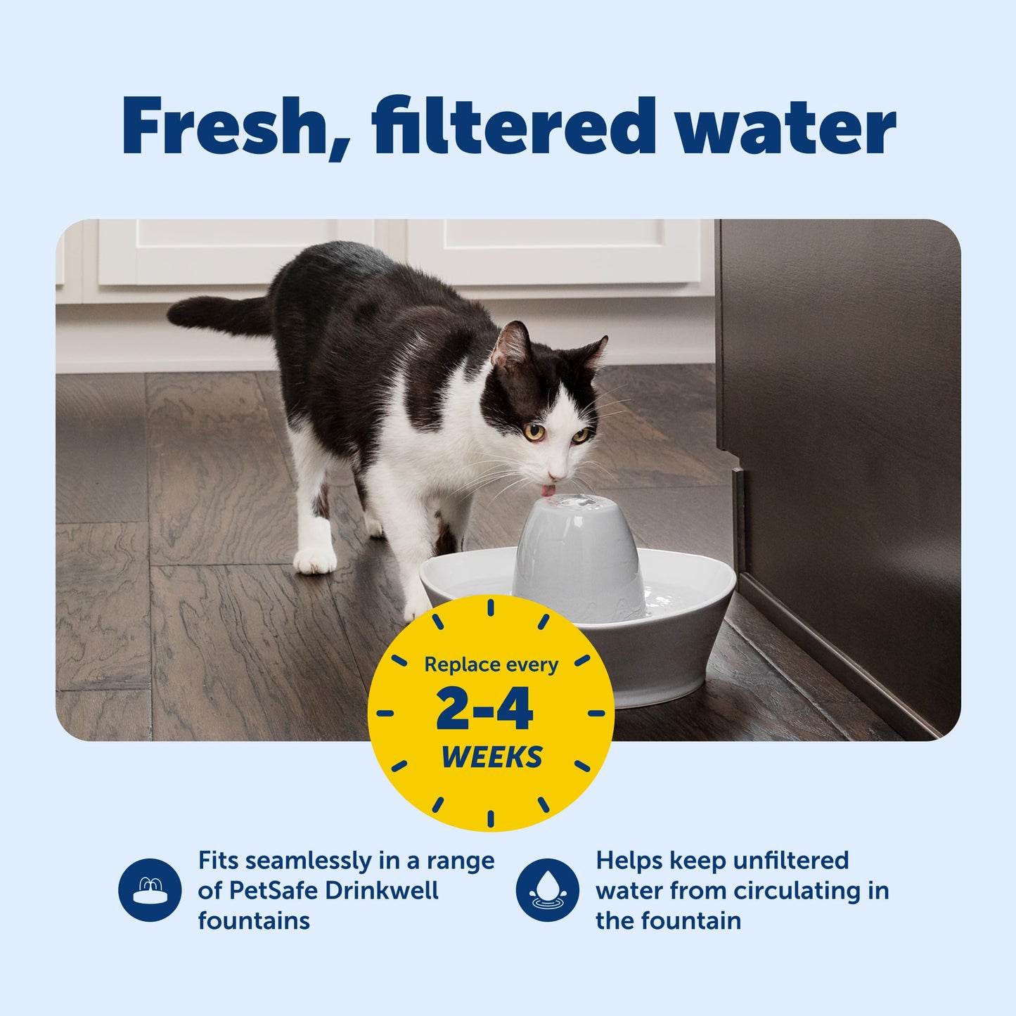 PetSafe Drinkwell Single Cell Carbon Replacement Filter, Dog and Cat Water Fountain Filters, 12 Pack White PetSafe