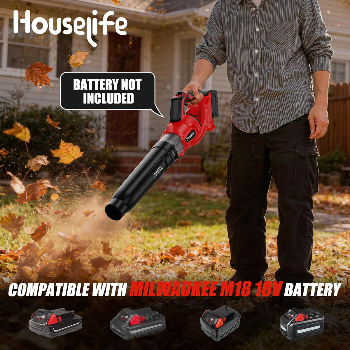 600 CFM Leaf Blower Cordless Compatible with Milwaukee 18V M18 Battery 🍁 All In One Marketplace Canada