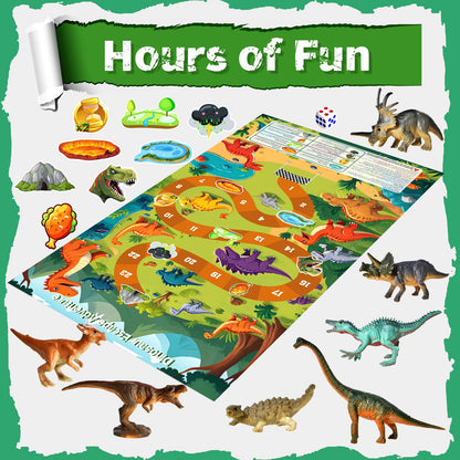 SenZjx Advent calendar 2026, Dinosaur Advent Calendar Kids Gift, Christmas Surprise 24 Unique Dinosaurs with Educational Facts - Family Dice Game with Escape Map 🍁 All In One Marketplace Canada