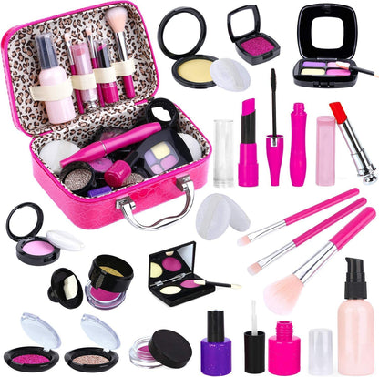 TEPSMIGO Pretend Makeup Kit for Girls, Kids Pretend Play Makeup Set - with Cosmetic Bag for Birthday Christmas, Toy Makeup Set for Toddler, Little Girls Age 3+(Not Real Makeup) 🍁 All In One Marketplace Canada
