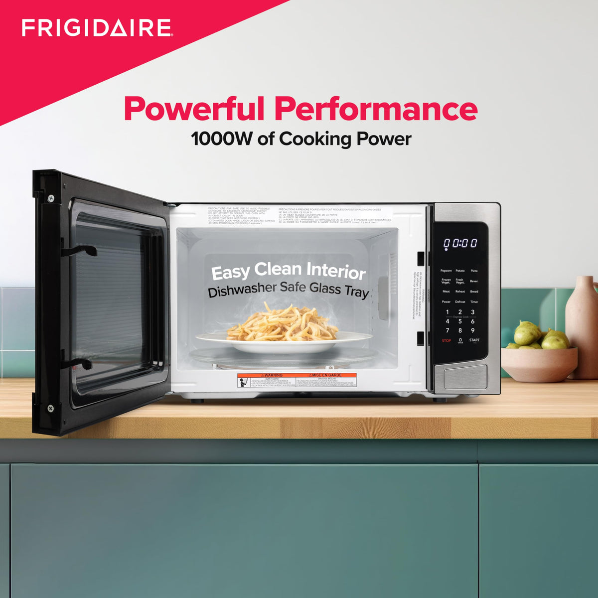 Frigidaire 1.1 cu.ft. Countertop Microwave Oven, Stainless
