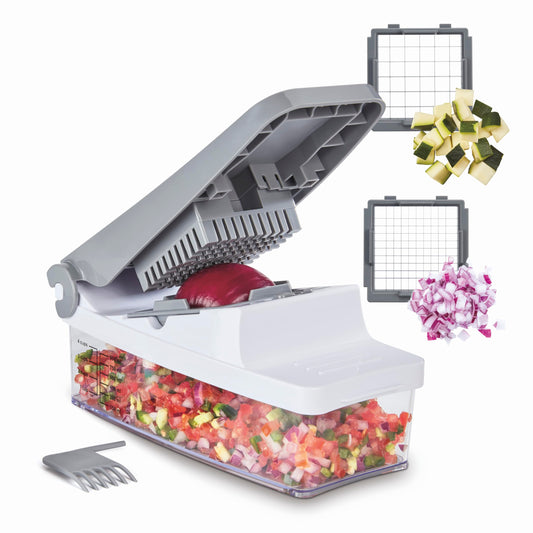 Cuisinart PrepExpress® Vegetable & Fruit Box Dicer/Chopper with Small & Large Blade Grids for Quick & Easy Food Preparation, Comes with a 4-Cup Collection Container (CTG-00-VFCC) - Available at All In One Marketplace Canada