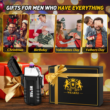WEARXI Gifts for Men Electric Lighter, Stocking Stuffers for Men Adults 🍁 All In One Marketplace Canada