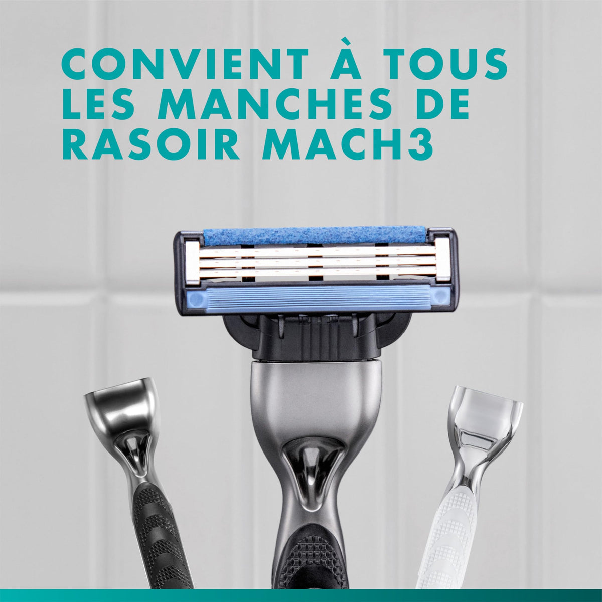 Gillette Mach3 Mens Razor, Includes 1 Handle, 10 Razor Blade Refills