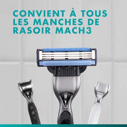 Gillette Mach3 Mens Razor, Includes 1 Handle, 10 Razor Blade Refills