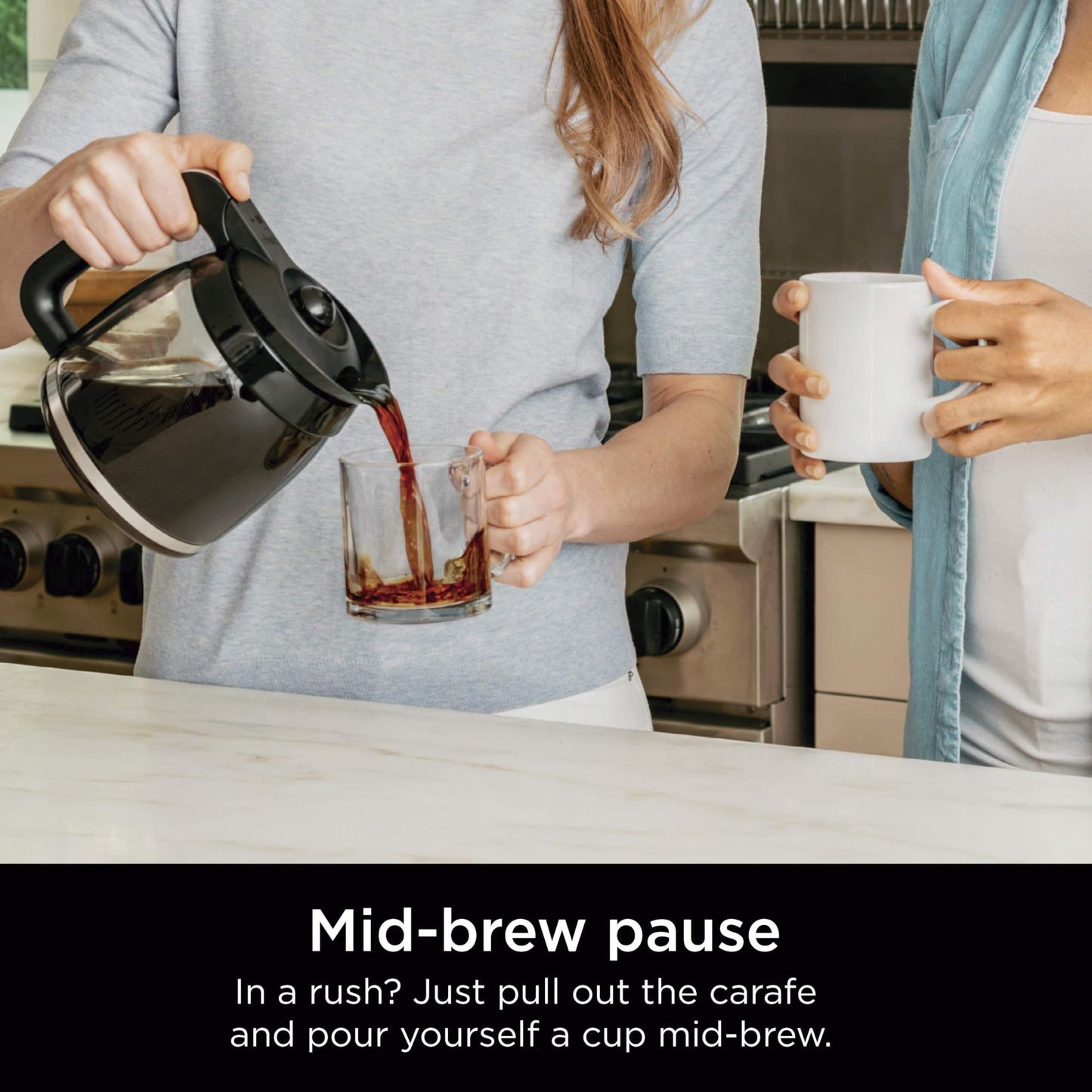 Ninja 12-Cup Programmable Coffee Maker with Glass Carafe – Classic & Rich Brew Styles, Delay Brew & Removable 60oz Water Reservoir, Black/Stainless Steel, CE250C (Canadian Version) Ninja
