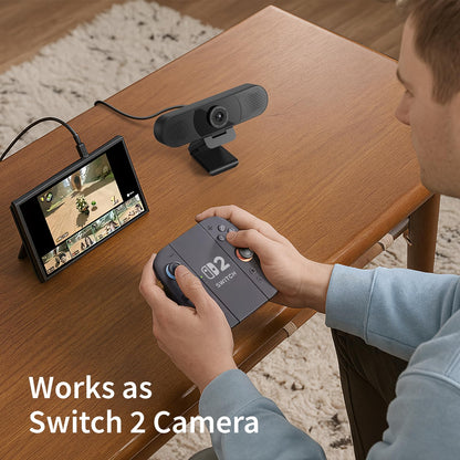 EMEET 1080P Webcam with Microphone, C960 Web Camera, 2 Mics Streaming Webcam, 90°FOV Computer Camera, Plug and Play USB Web Cam for Online Calling/Conferencing, Zoom/Teams/Facetime/YouTube, Laptop/PC - Available at All In One Marketplace Canada