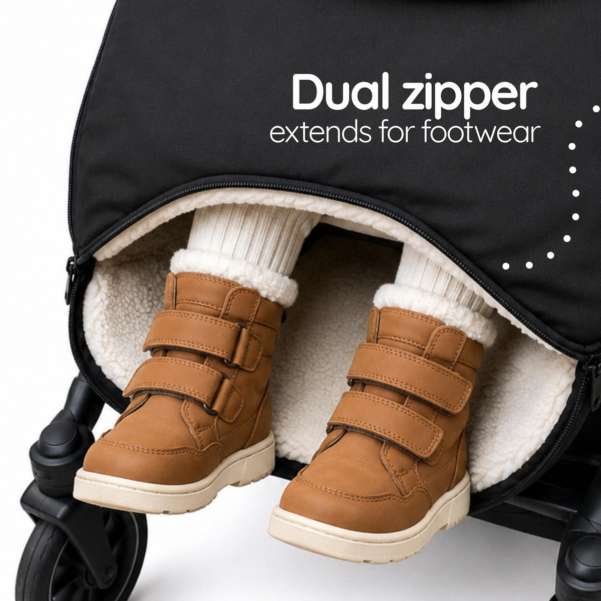Jolly Jumper Snuggle Bag - Winter Baby Essentials Stroller Footmuff & Bunting Bag with Zipper & Harness Slots for Walks & Travel 🍁 All In One Marketplace Canada