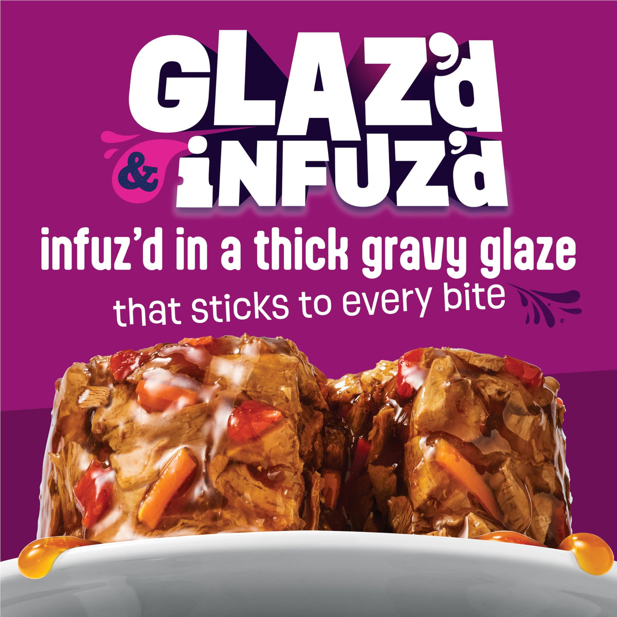 Friskies Glaz'd & Infuz'd Wet Cat Food, Variety Pack 156g (24 Pack)