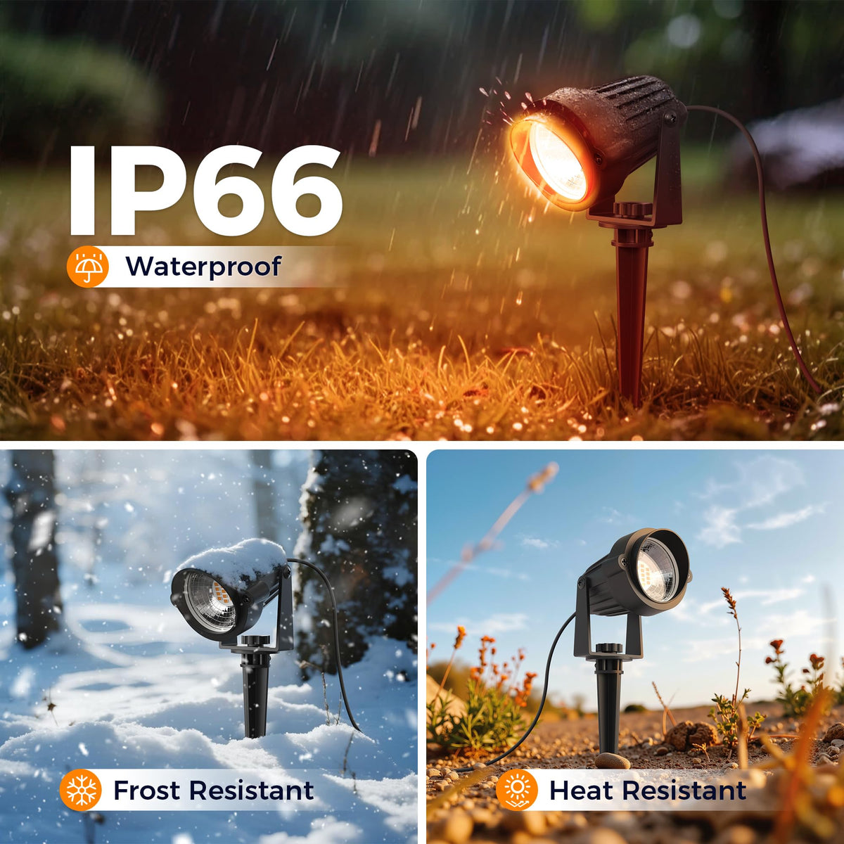 L LOHAS LED Halloween Lights Outdoor, Orange and Purple Spotlight 5W 🍁 All In One Marketplace Canada