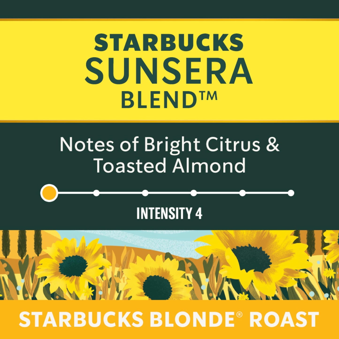 Starbucks Sunsera Blend Blonde Roast Coffee Capsules for Nespresso Vertuo – 4 Boxes, 400g