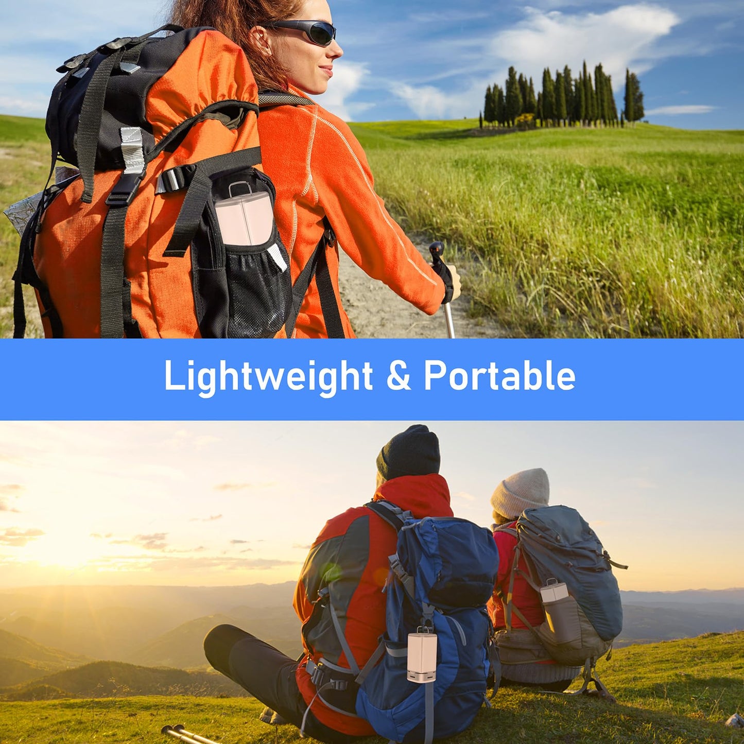Blukar 116 LED Camping Lantern Rechargeable, 2000L Super Bright Camping Lights Lamp,7 Light Modes, 4800mAh Long Battery Life,90°Adjustable Outdoor Hanging Tent Accessories for Hiking Emergency Fishing