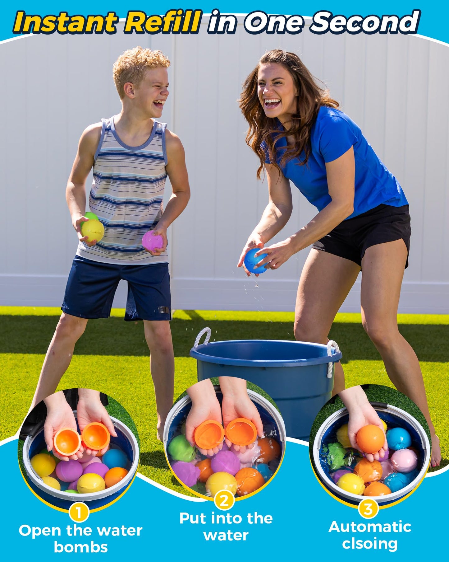 Reusable Water Bomb Balloons, Silicone Water Splash Ball with Mesh Bag, Quick Self-Sealing Water Bomb for Kids Adults Outdoor Activities Water Games Toy Outside Summer Fun Party Supplies (12Pack)