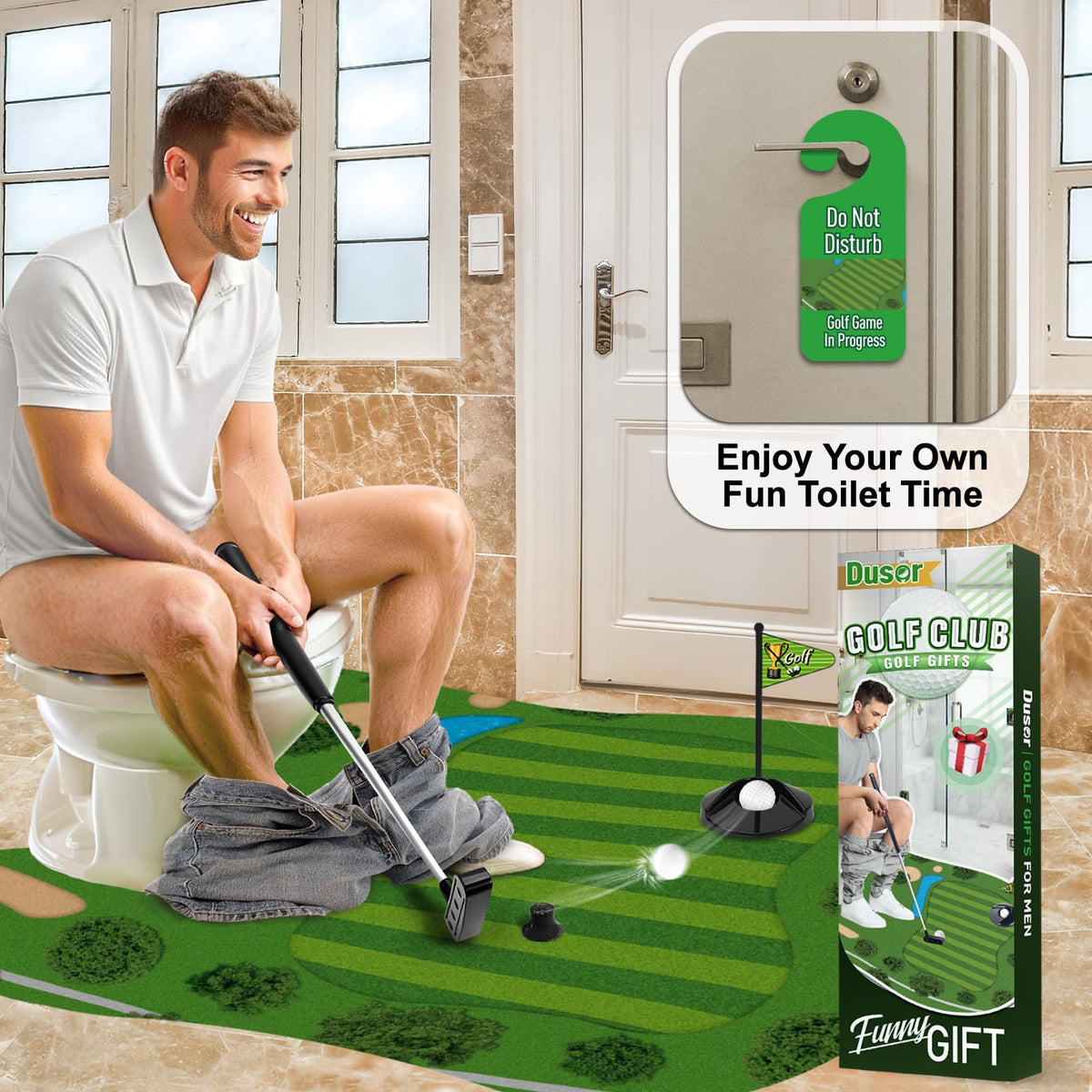 Stocking Stuffers for Men Toilet Golf, White Elephant Gifts for Adults 🍁 All In One Marketplace Canada