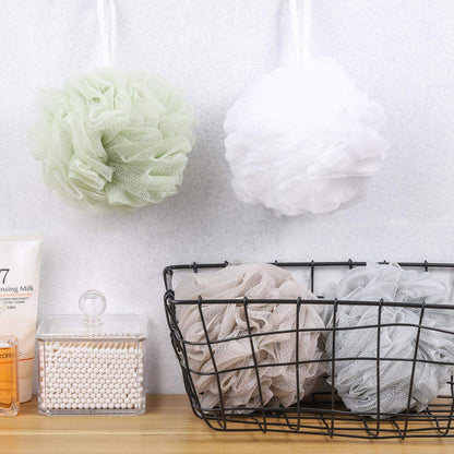 BTYMS Bath Sponge Shower Loofahs 60g Mesh Pouf Bath Scrunchies Body Wash Puff Shower Puff - Pack of 4 - Available at All In One Marketplace Canada
